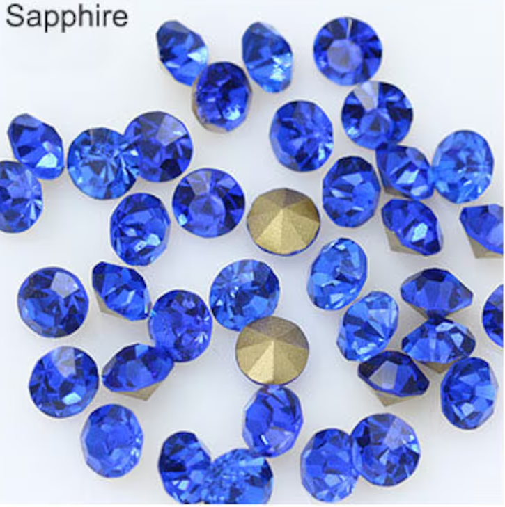Blue Color Chatons / Rhinestone