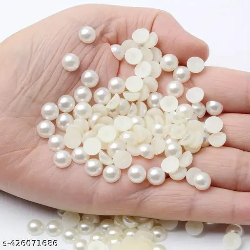 Flat Back Pearl Beads