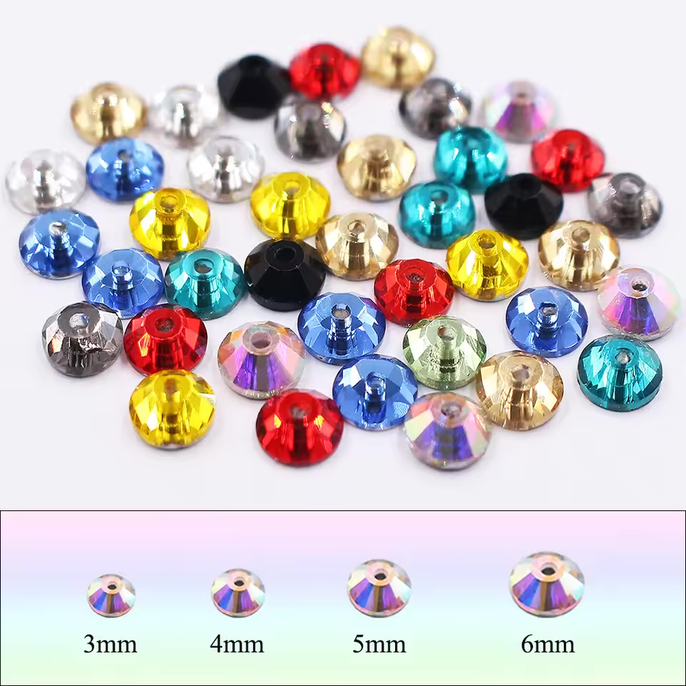 AB COLOR CENTER HOLE BETAKI / RHINESTONE