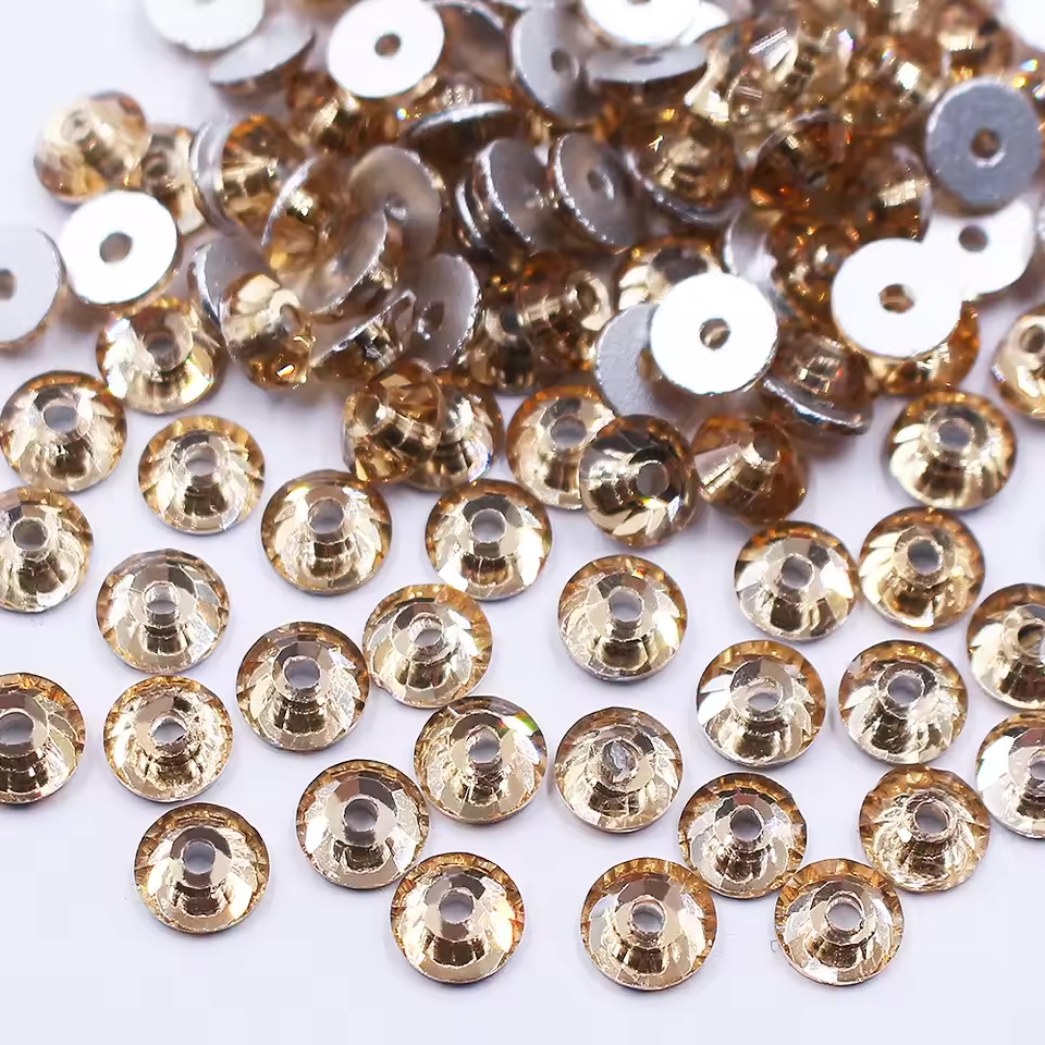 GOLDEN SHADOW COLOR CENTER HOLE BETAKI / RHINESTONE
